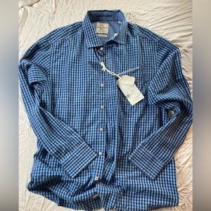 Tommy Bahama gingham mens button up shirt